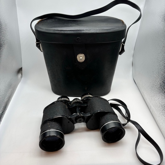 Vintage Qualide 8x40 Extra Wide Angle Binoculars with Swift Hard Binoculars Case - Picture 1 of 16